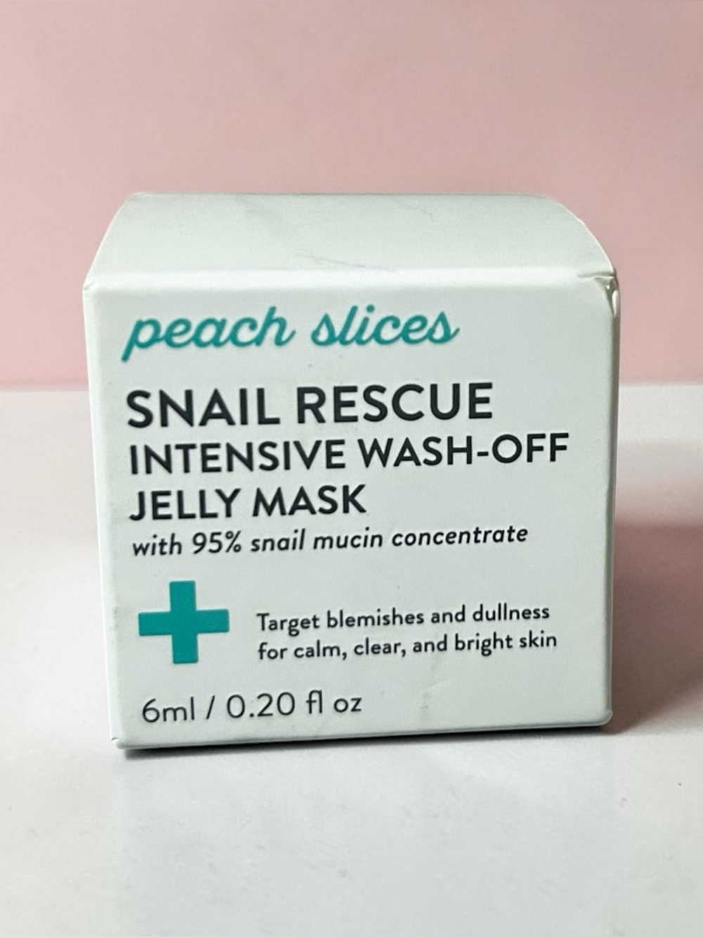 Peach Slices Snail Rescue Intensive Wash-Off Jelly Mask | Mini